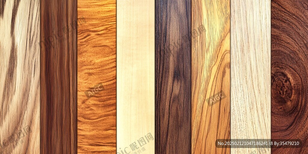 多种颜色木板木材