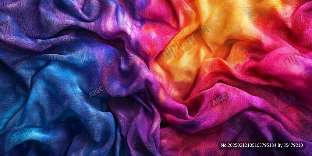炫彩丝绸背景