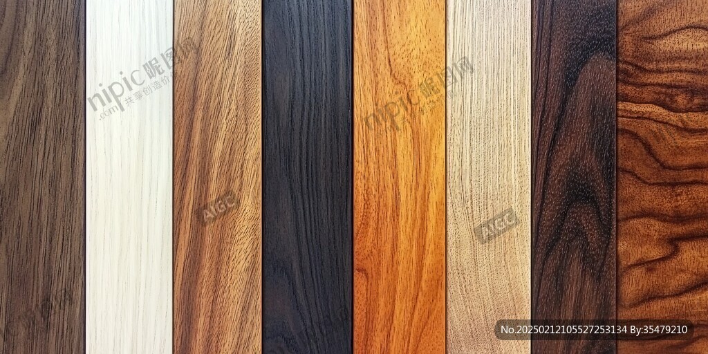 多种颜色木板木材