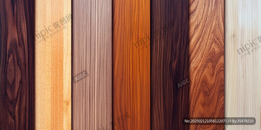 多种颜色木板木材