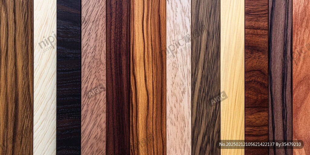 多种颜色木板木材