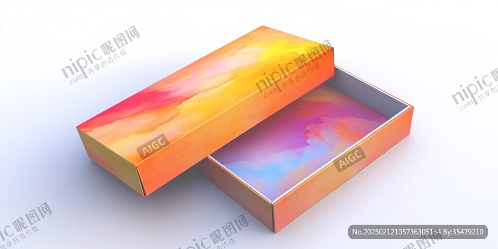 彩色渐变包装盒
