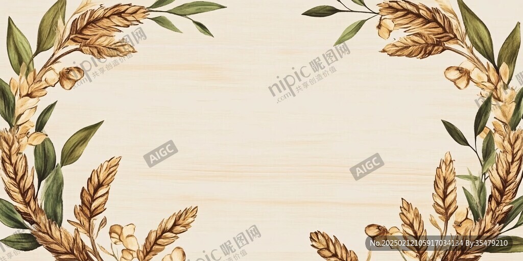 小麦产品插画