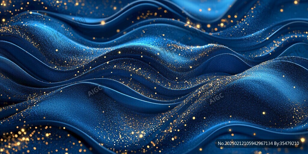 科幻感蓝色流动感背景
