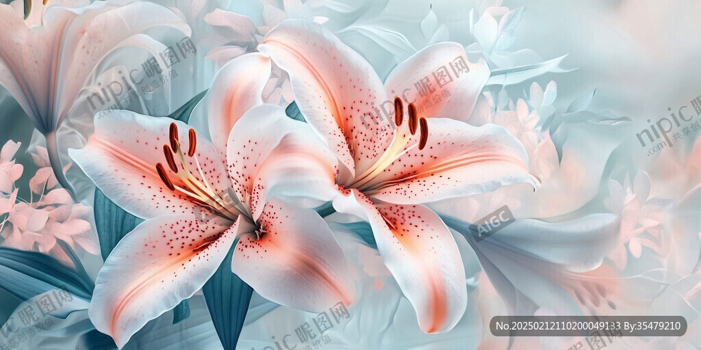 唯美百合花
