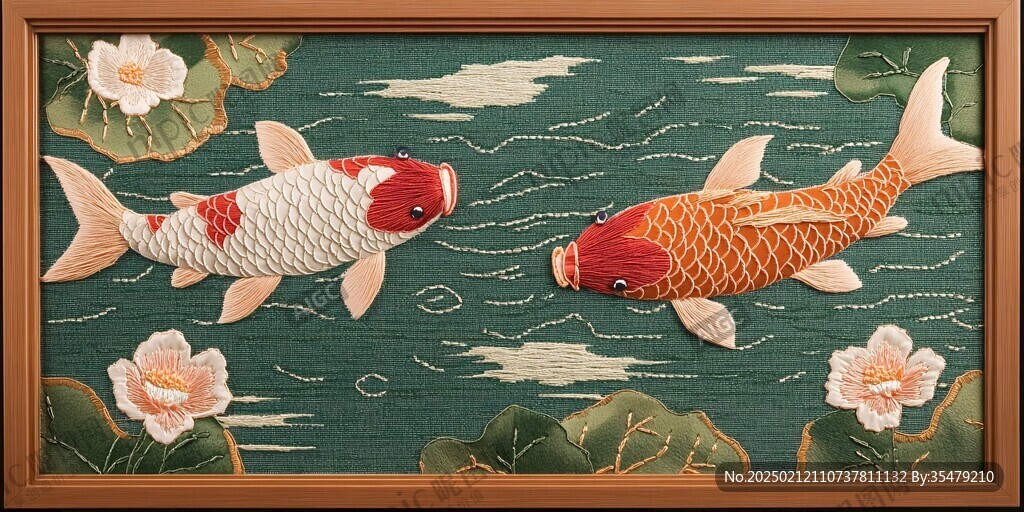 锦鲤挂画