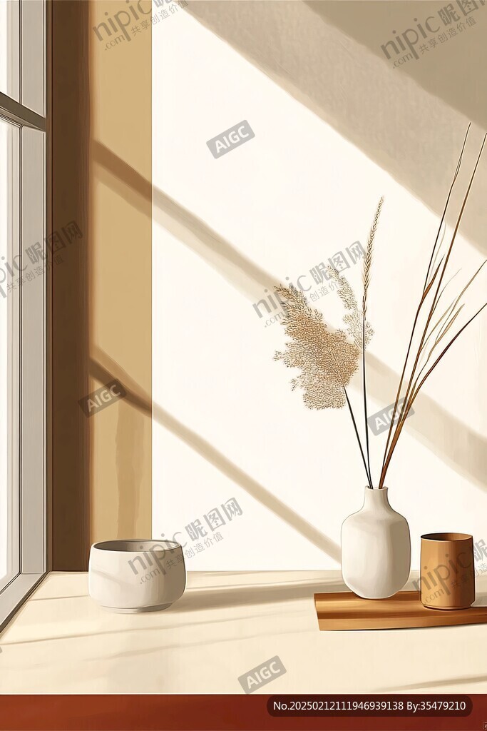桌面摆件插画
