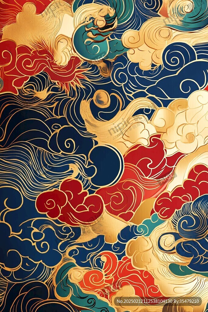 宋代云图高端云纹装饰