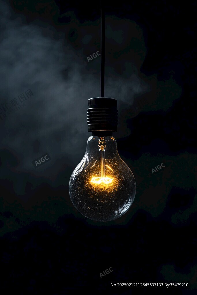 夜晚小灯泡