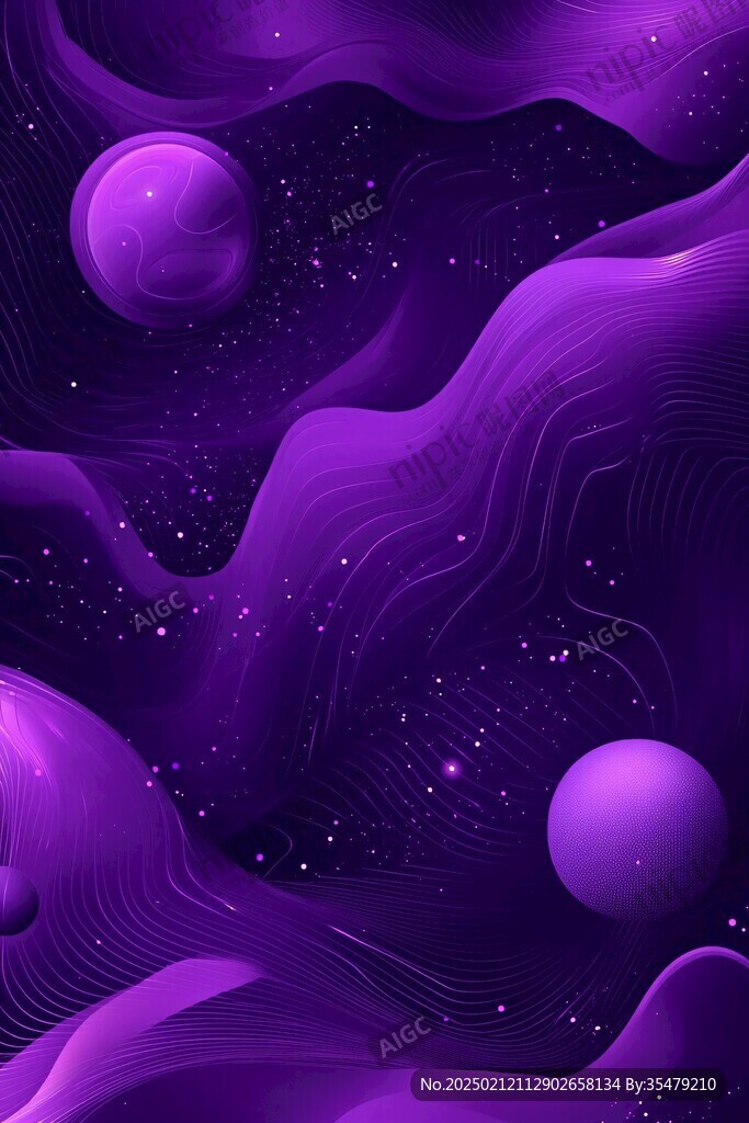 紫色梦幻流动感背景