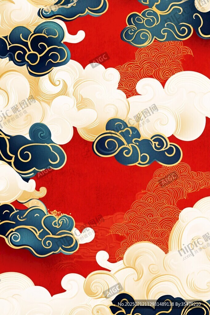 宋代云图高端云纹装饰