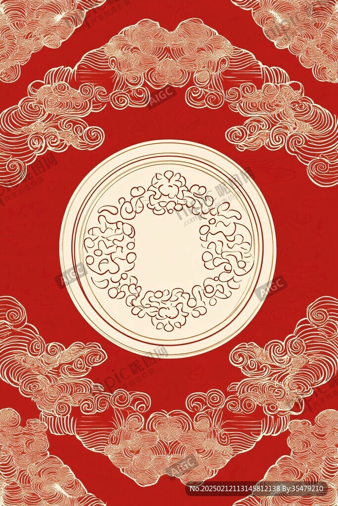 贵气云纹图案