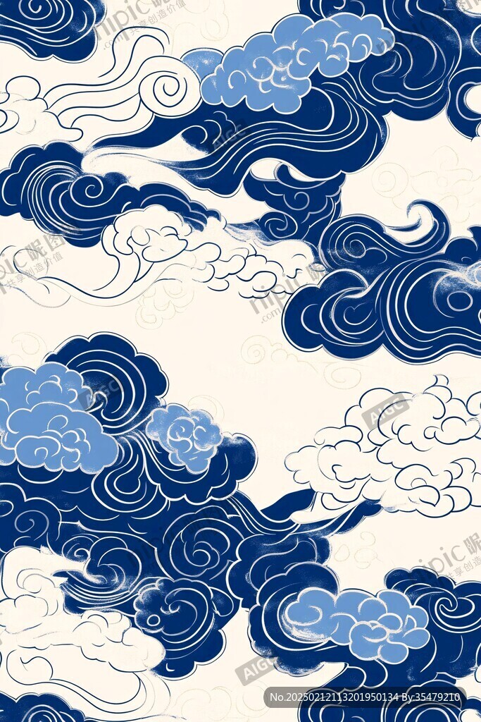 宋代云图高端云纹装饰