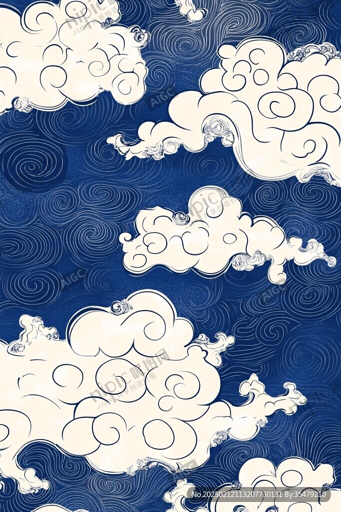 宋代云图高端云纹装饰