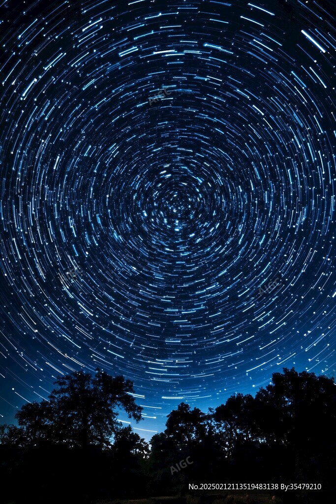 星河旋转盘旋星轨