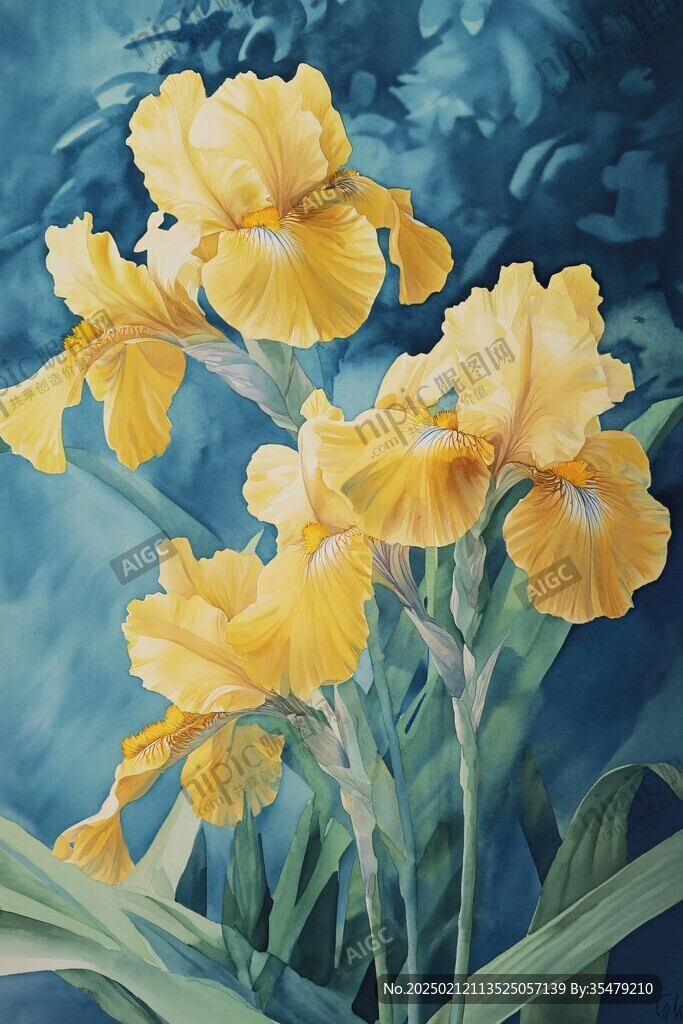 萱草插画