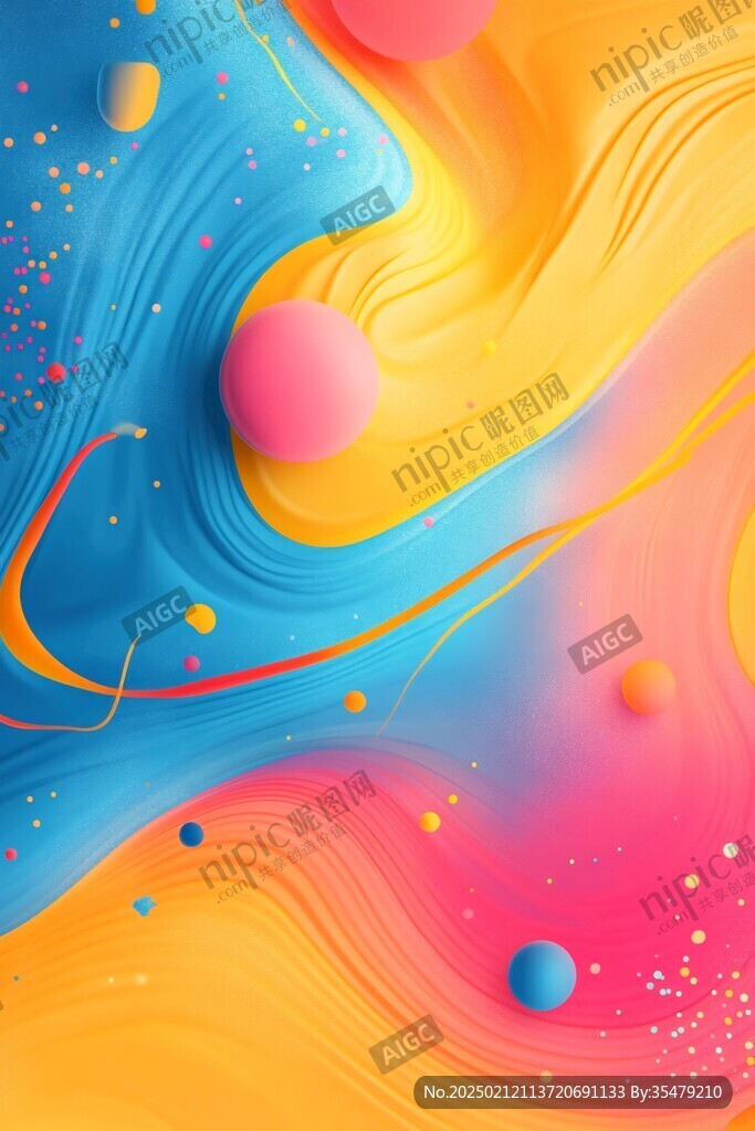 肌理彩色流体背景