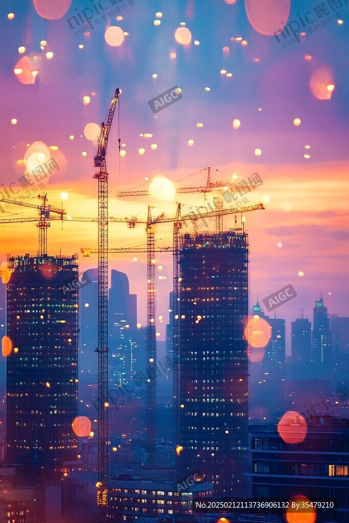 建筑施工背景素材