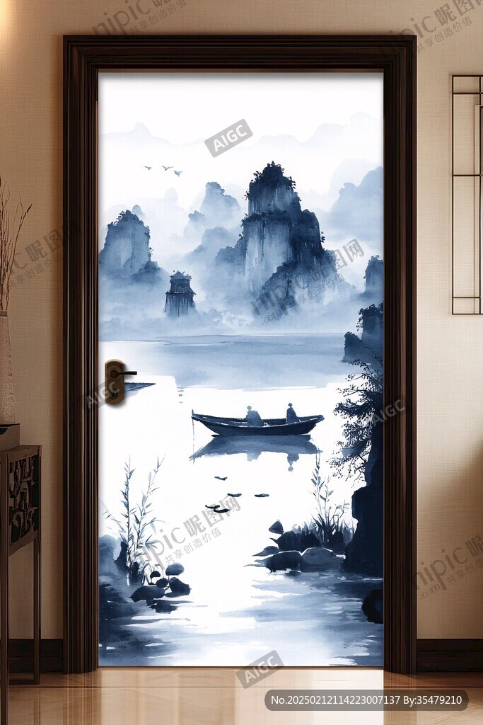 新中式山水门窗