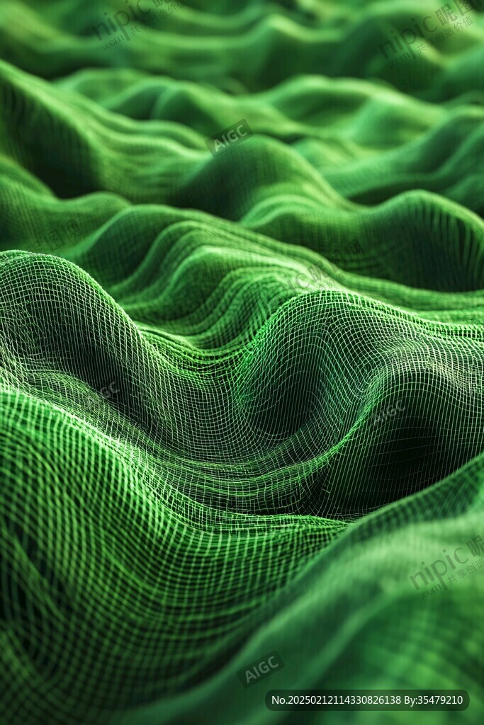 绿色炫酷3d背景