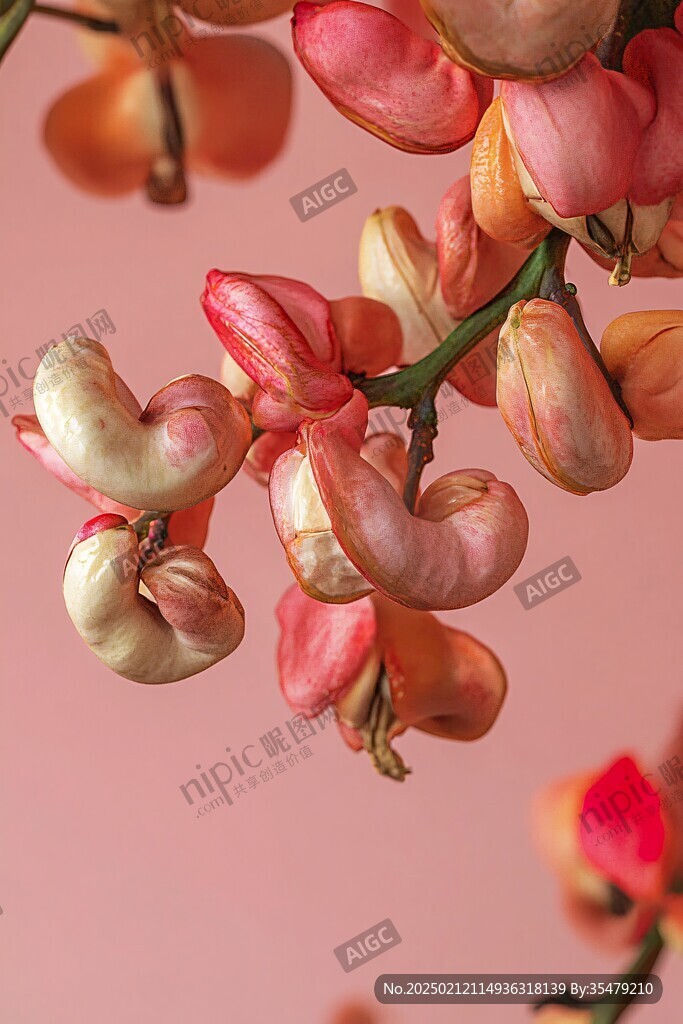 花瓣植物粉色花束