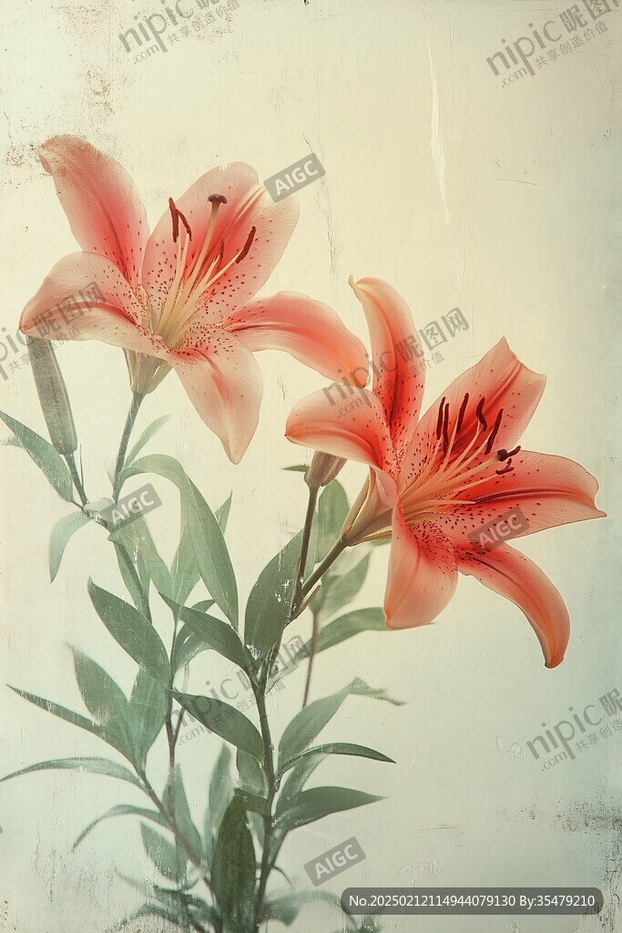 油画百合