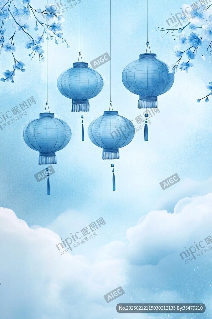 唯美元宵节背景