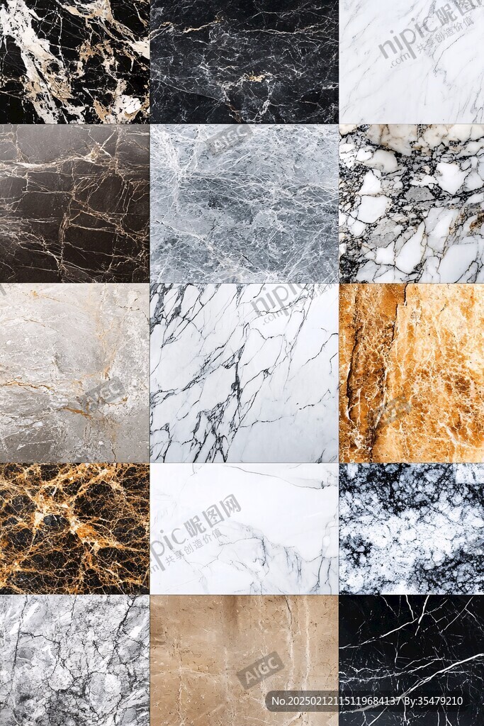 金色网格线条大理石纹