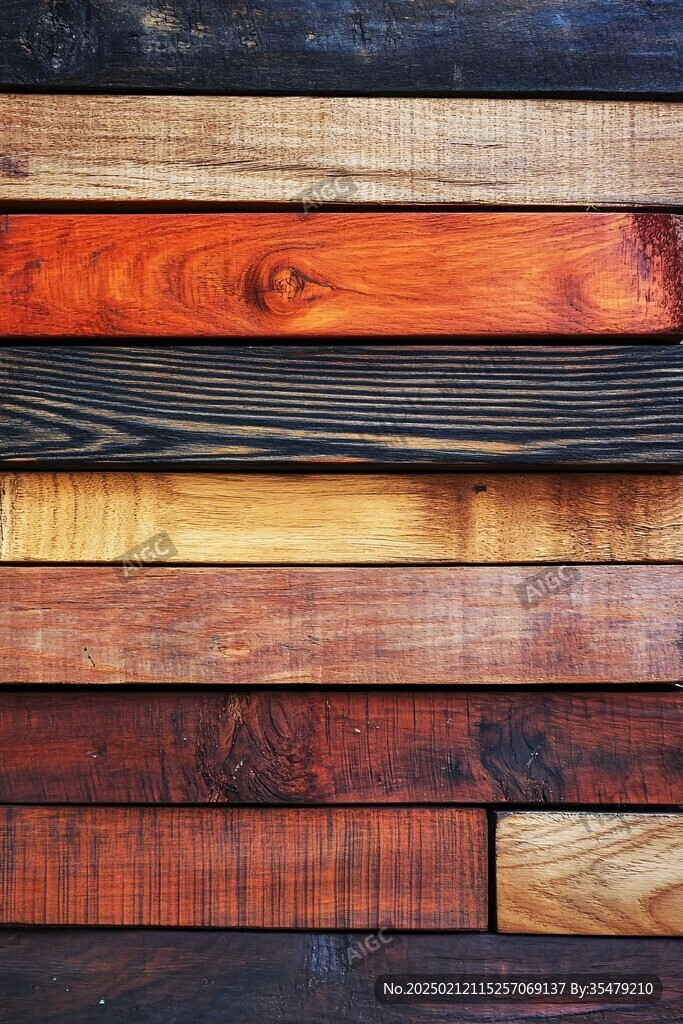 多种颜色木板木材