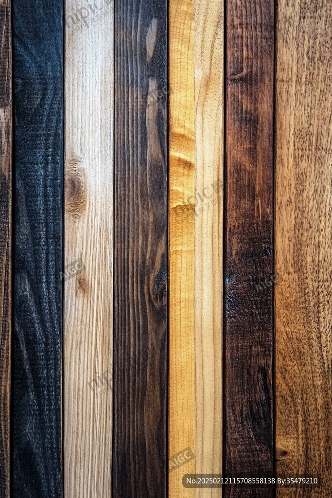 多种颜色木板木材