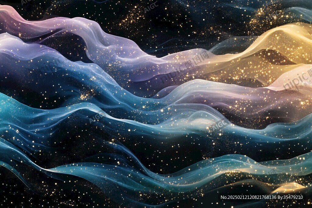 海洋流体画宇宙