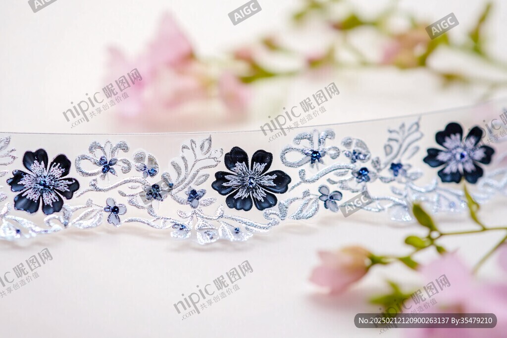青花工艺品花边