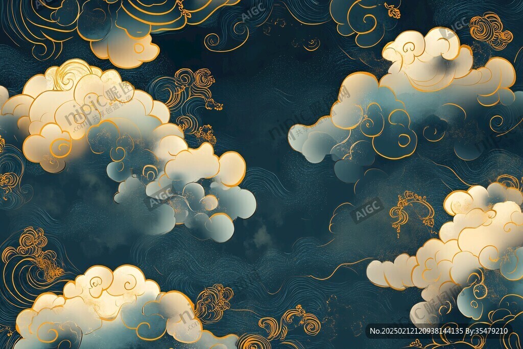 宋代云图高端云纹装饰