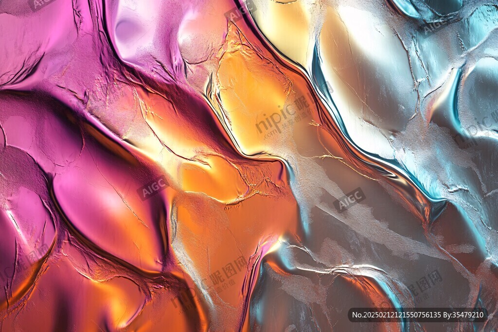 肌理彩色流体背景