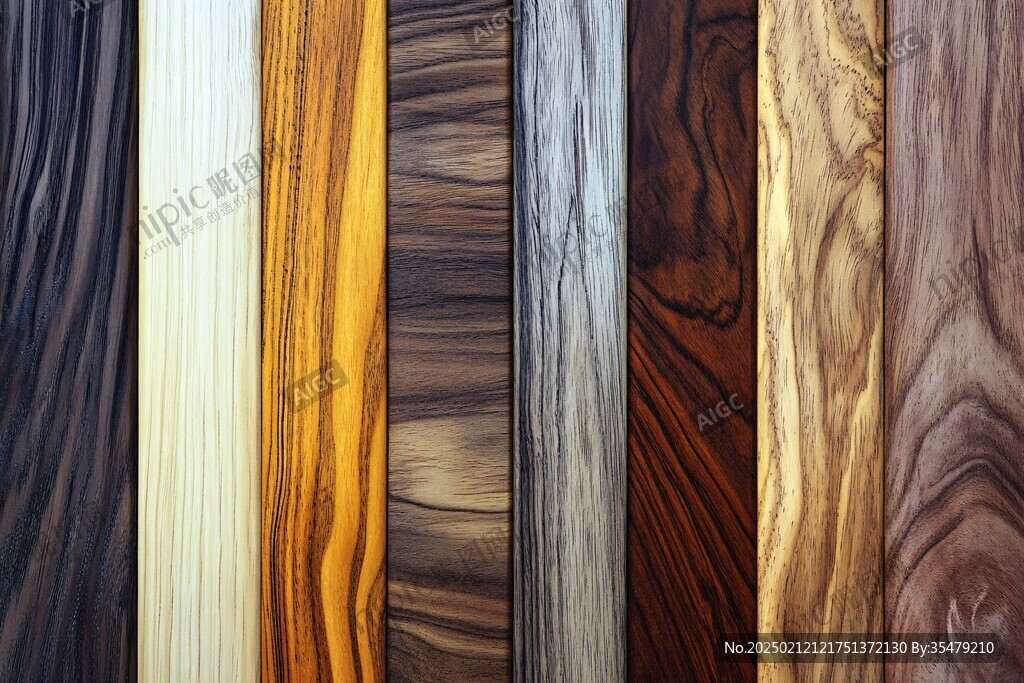 多种颜色木板木材