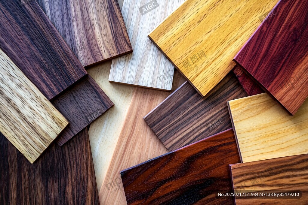多种颜色木板木材