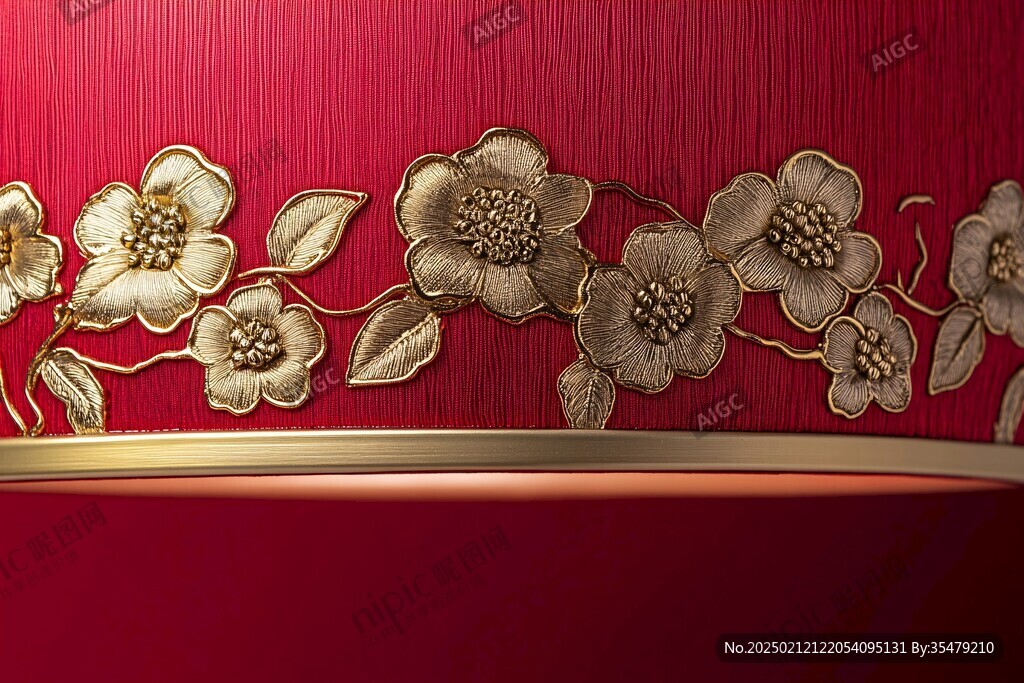 金属花卉背景墙