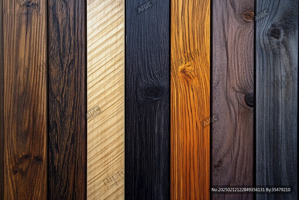 多种颜色木板木材