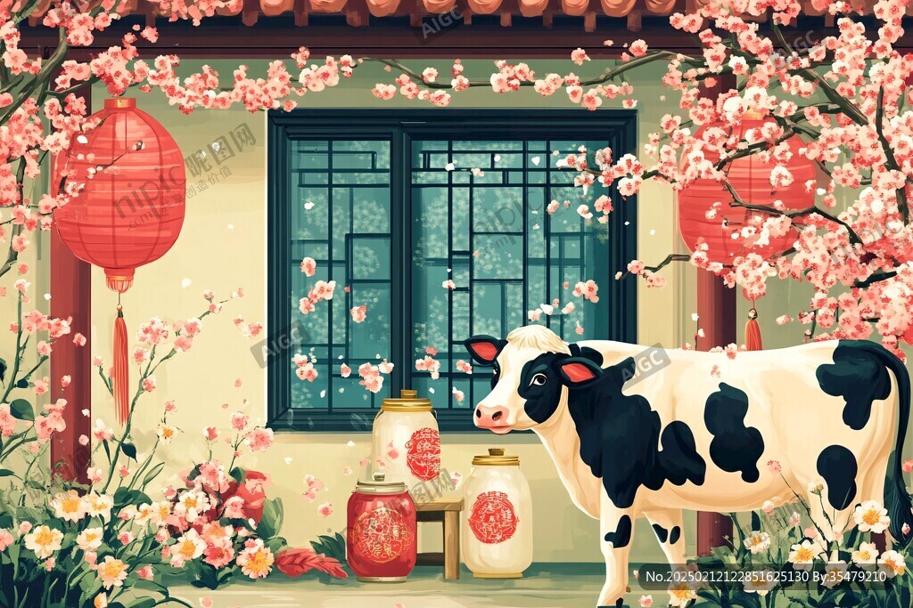 牛年节气插画