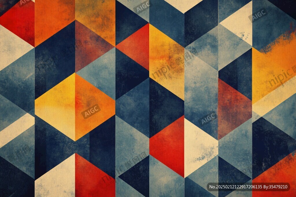 几何北欧简约背景墙