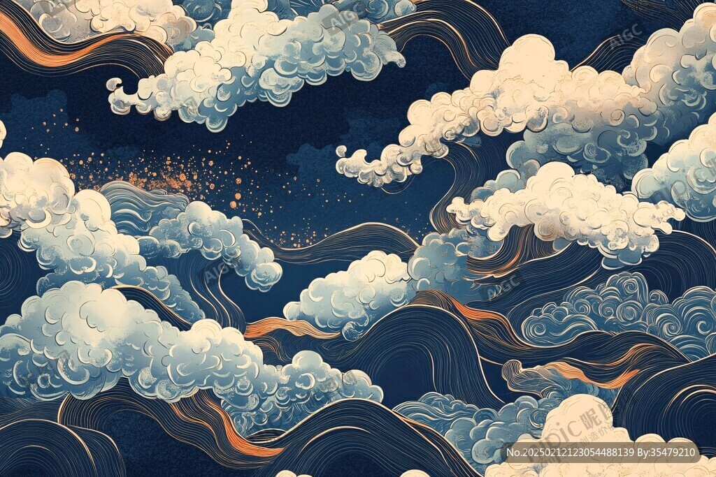 宋代云图高端云纹装饰