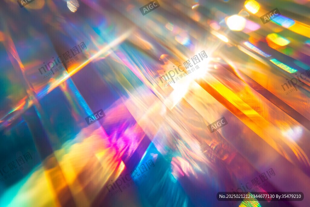 彩色光影镭射底纹