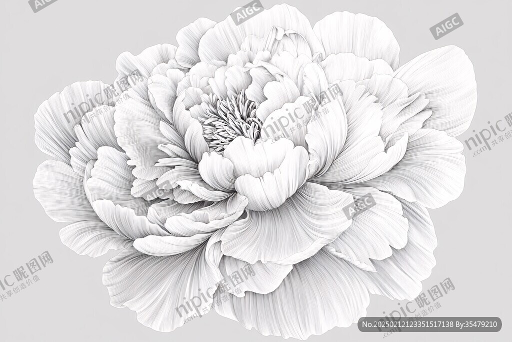 3d牡丹花