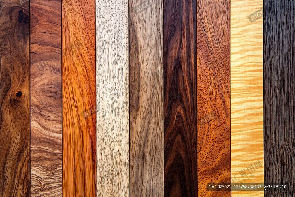 多种颜色木板木材