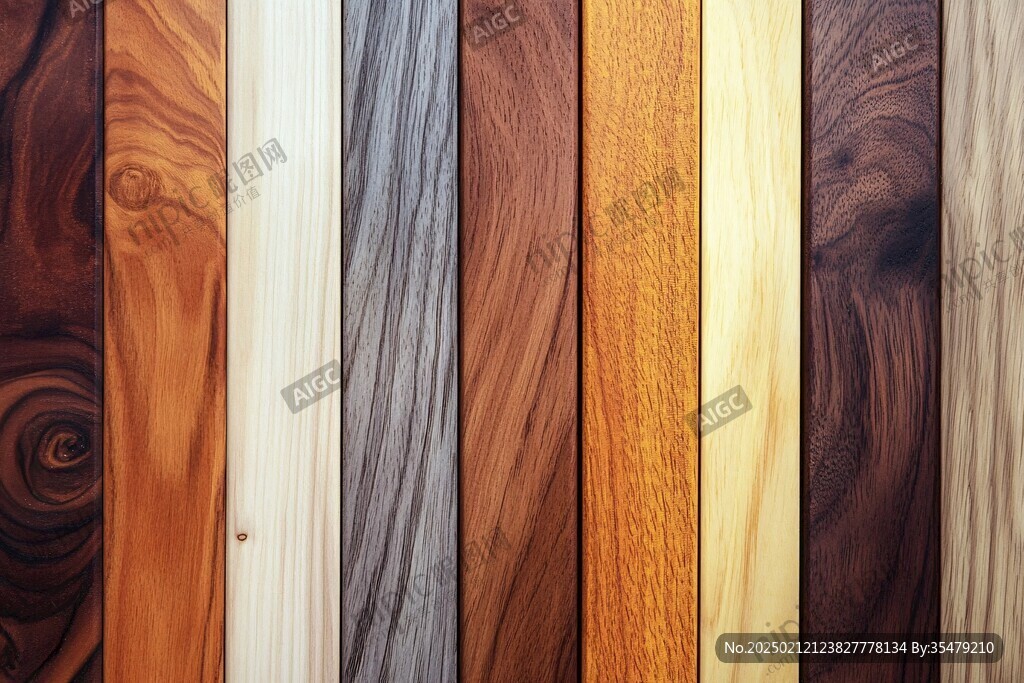 多种颜色木板木材