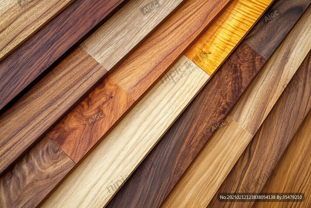 多种颜色木板木材