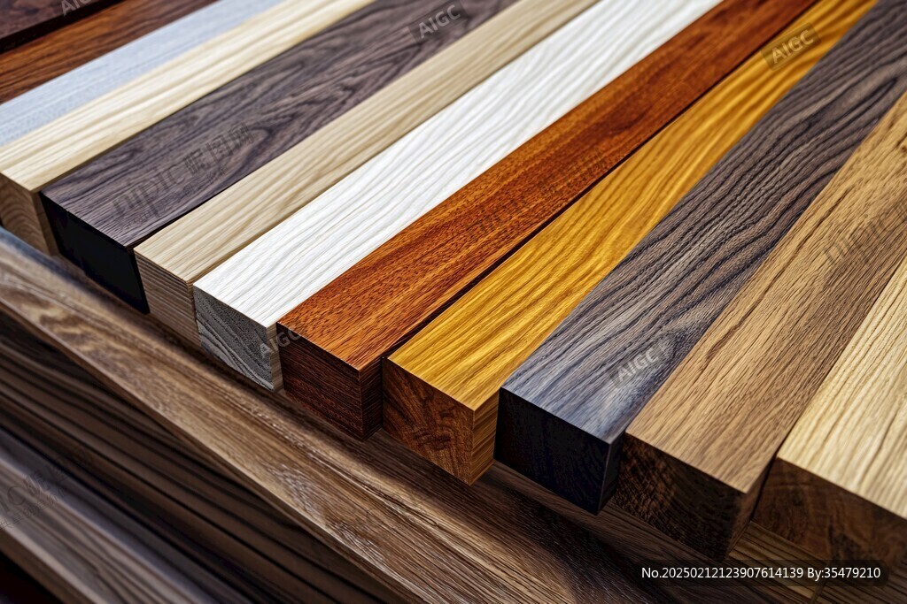 多种颜色木板木材