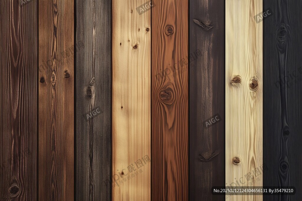 多种颜色木板木材