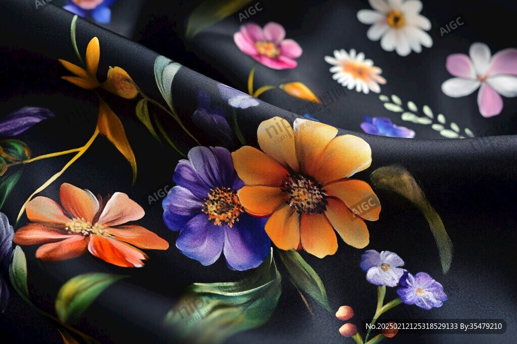 3d浮雕缤纷花卉