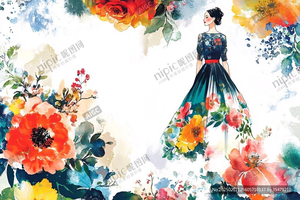 女装花主题设计
